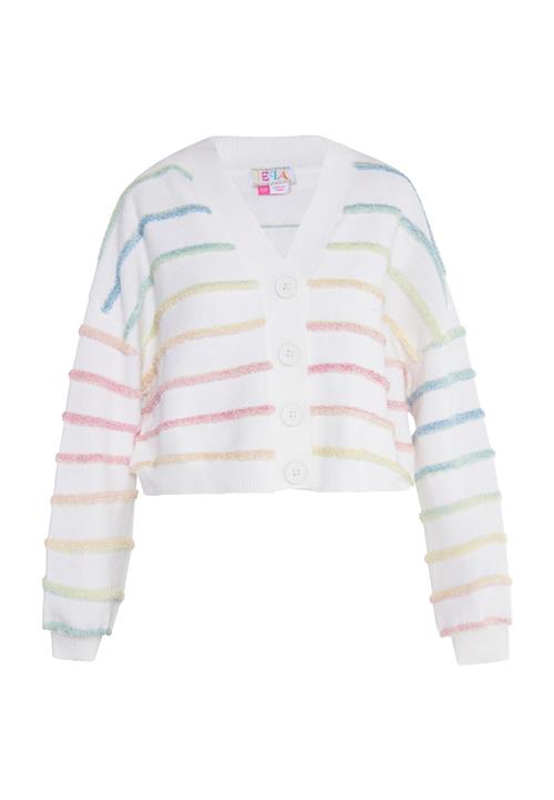 IZIA Cardigan 'Gaya'  blå / orange / pink / hvid