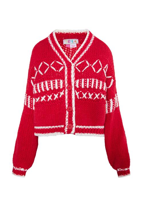 IZIA Cardigan 'Eyota'  rød / hvid