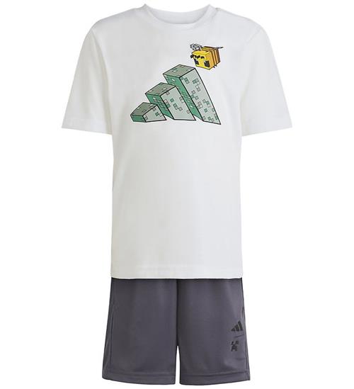 adidas Performance Shortssæt - Hvid m. Minecraft