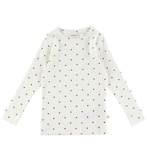 Se Lil' Atelier Bluse - NmfGago - Coconut Milk/Heart ved KidsWorld