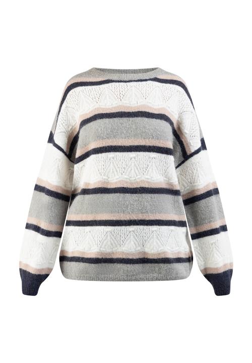 usha FESTIVAL Pullover 'Carnea'  beige / navy / grå / hvid