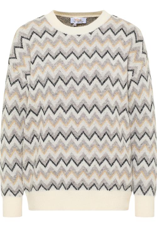 usha FESTIVAL Pullover 'Festival'  beige / lysebeige / sort