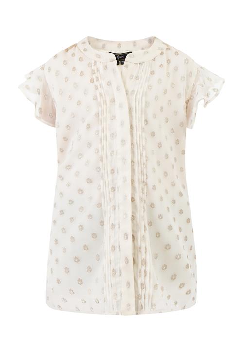 faina Bluse 'Mimo'  creme / guld / hvid