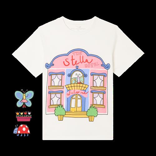 Stella McCartney Kids T-shirt Ivory  Ivory-5 Y  Hvid  5 år  kvinde