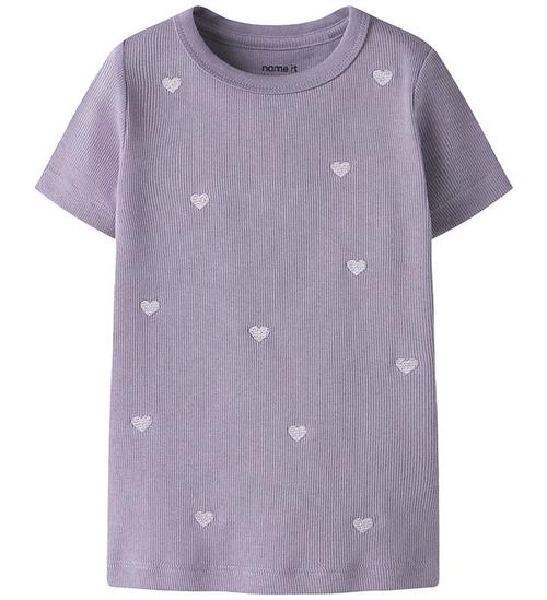 Name It T-shirt - Noos - Rib - NmfNakal - Lavender Gray
