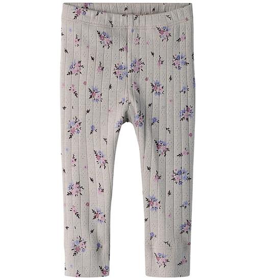 Name It Leggings - NbfSimone - Ashes Of Roses m. Blomster