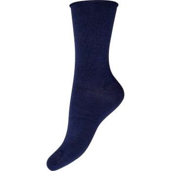 Decoy Strømper 2P Fine Knit Cotton Socks Marineblå Strl 37/41 Dame