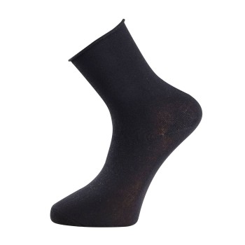 Trofé Trofe Cotton Solid Sock Strømper 2P Sort Strl 37/41 Dame