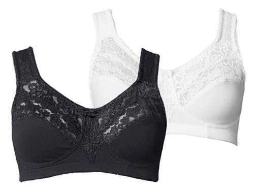 Se PETITE FLEUR BH  sort / hvid hos About You