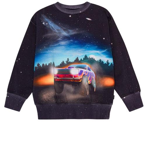 Molo GOTS Mattis Sweatshirt Flame Car 98 cm  Sort  98 cm  mand