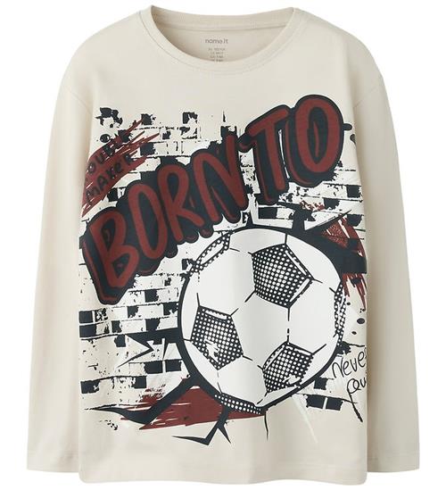 Name It Bluse - NkmValiant - Pumice Stone/Football