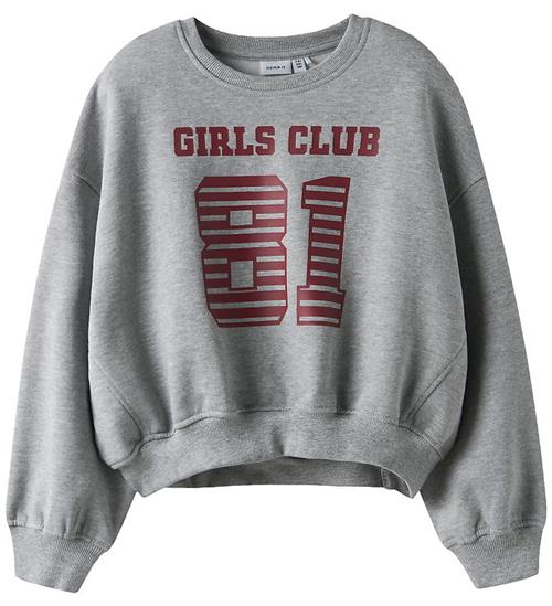 Name It Sweatshirt - Short - NkfTaya - Grey Melange