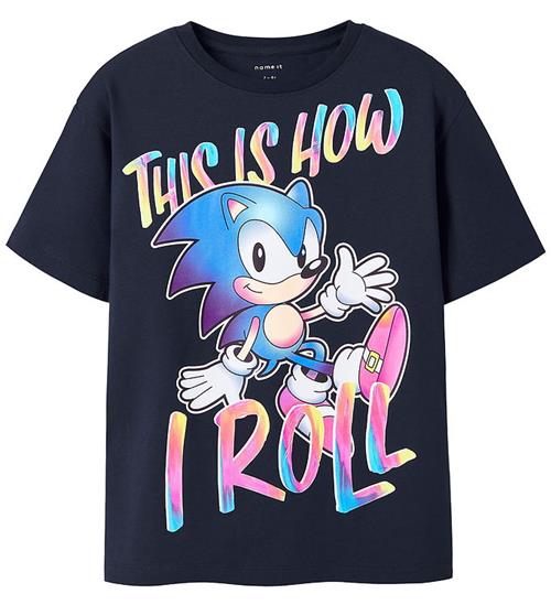 Name It T-shirt - NkmDarius - Sonic - Navy Blazer