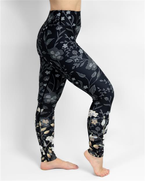 Hope Elegant Floral Leggings Without Pockets