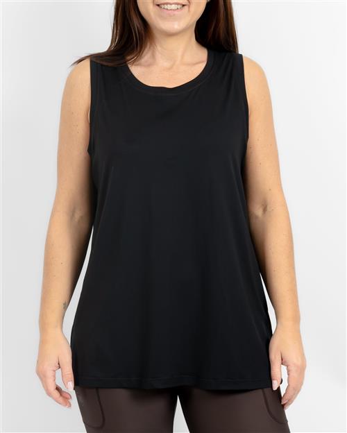 Mira Relaxed Black Top