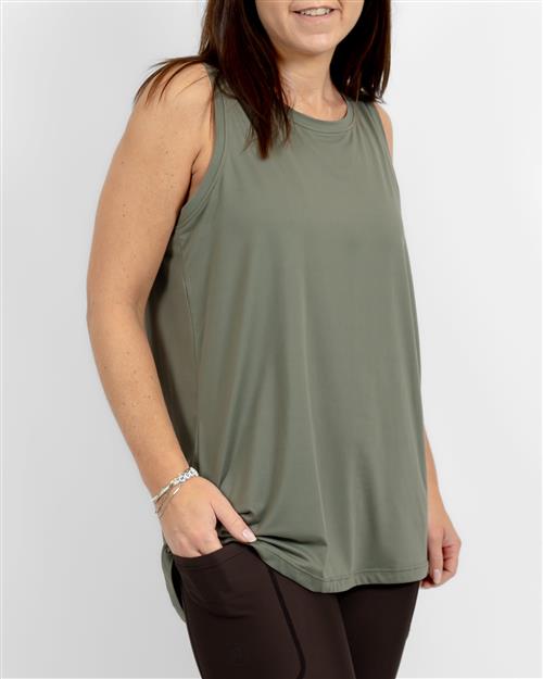Mira Oversized Dusty Green Top