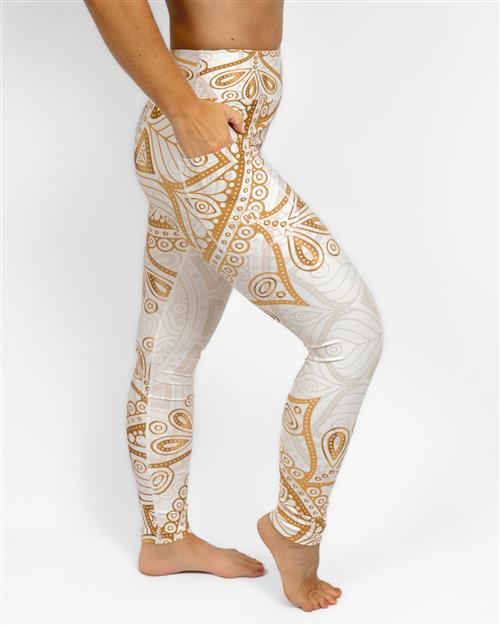 Signature White Mandala Leggings