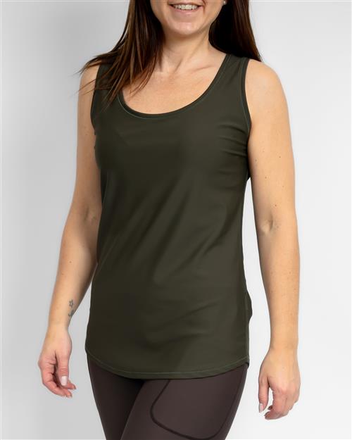 Vigga Fitted Deep Olive Top