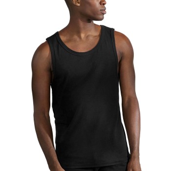 Bread & Boxers Bread and Boxers Tank Relaxed Sort økologisk bomuld X-Small Herre