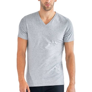 Bread & Boxers Bread and Boxers V-Neck Grå økologisk bomuld X-Small Herre