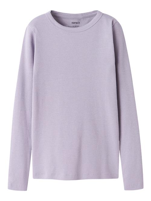 NAME IT Basis Rib Bluse Nakal Lavender Gray