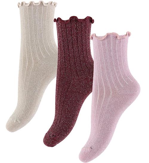 Name It Strømper - 3-pak - Rib - Glimmer - NbfRosie - Keepsake L