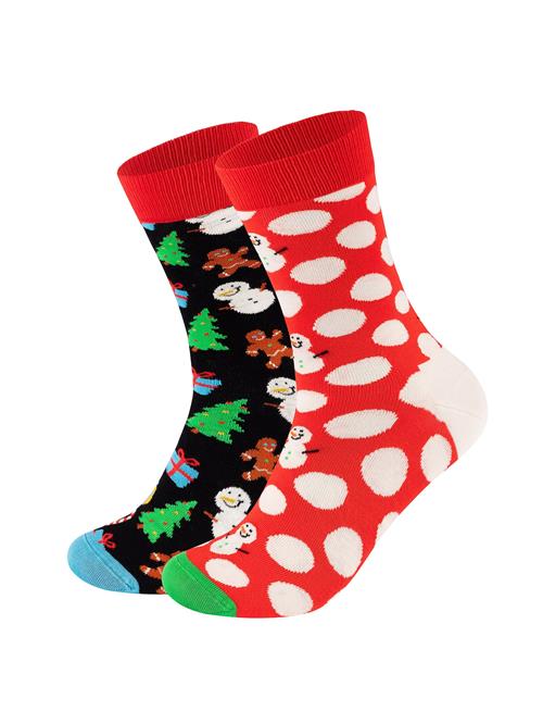 Happy Socks Sokker  grøn / rød / sort / hvid