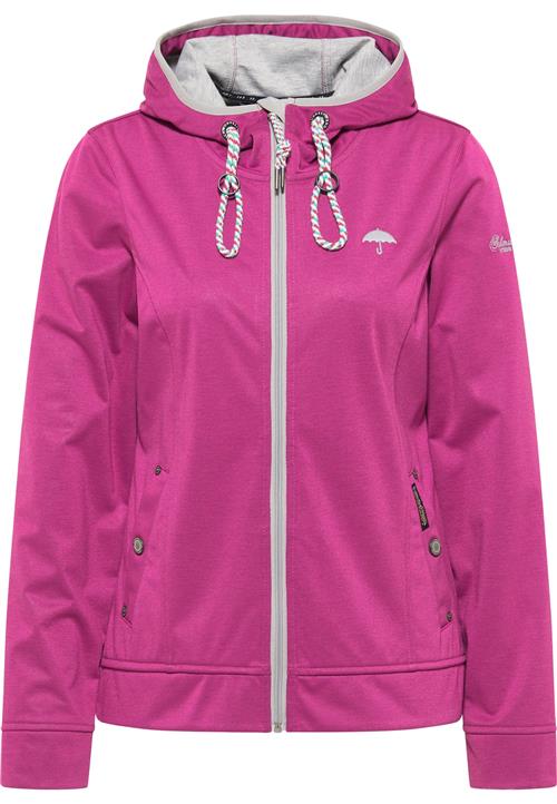 Schmuddelwedda Funktionsjakke  grå / fuchsia / sort / hvid