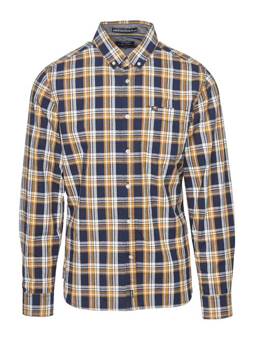 KOROSHI Skjorte  blå / okker / hvid