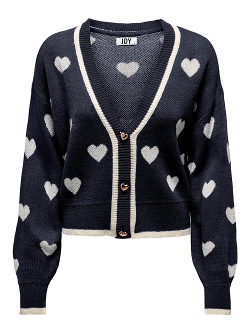 JDY Cardigan 'Romance'  natblå / hvid