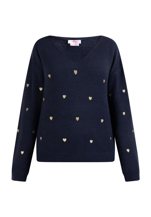 MYMO Pullover 'Nolie'  navy / gylden gul