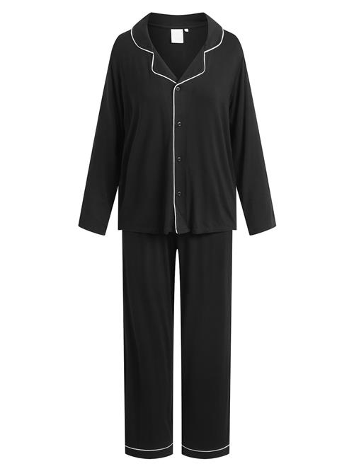 Se CCDK Copenhagen Pyjamas 'Joy'  sort / hvid ved About You