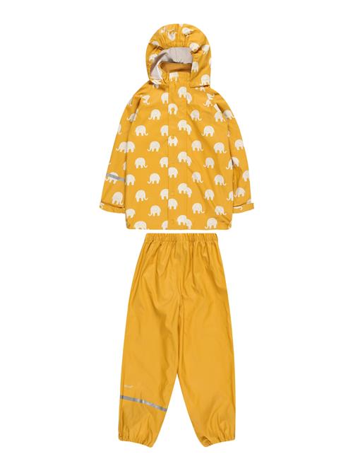 CeLaVi Funktionsjakkesæt  gylden gul / hvid