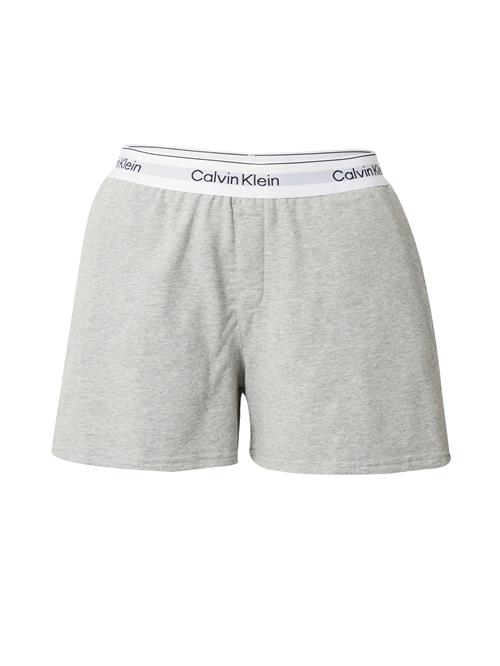 Calvin Klein Underwear Pyjamasbukser  grå-meleret / sort / hvid