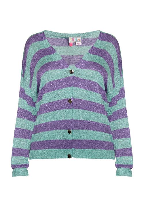 IZIA Cardigan  aqua / lilla