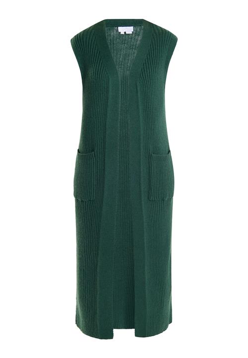 usha WHITE LABEL Strikvest 'Teylon'  mørkegrøn