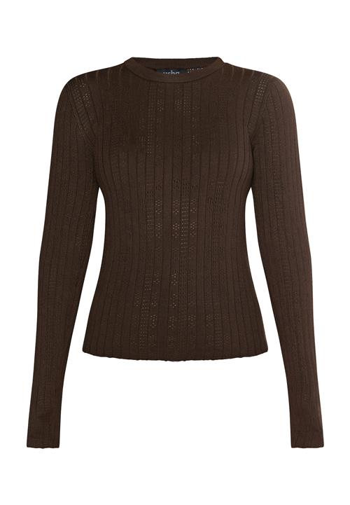 usha BLACK LABEL Pullover 'Nowles'  mørkebrun