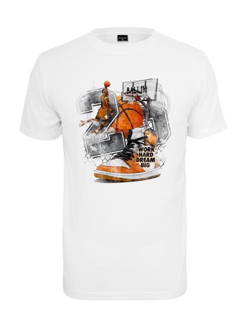 Mister Tee Bluser & t-shirts 'Ballin'  grå / orange / sort / hvid