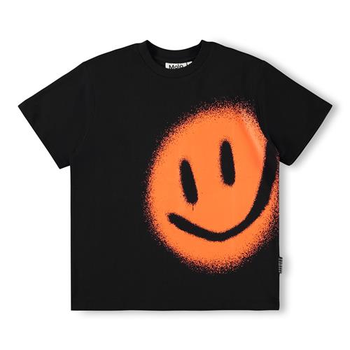 Molo GOTS Rodney T-shirt Bouncing Smile  Bouncing Smile 98 cm  Sort  98 cm  mand