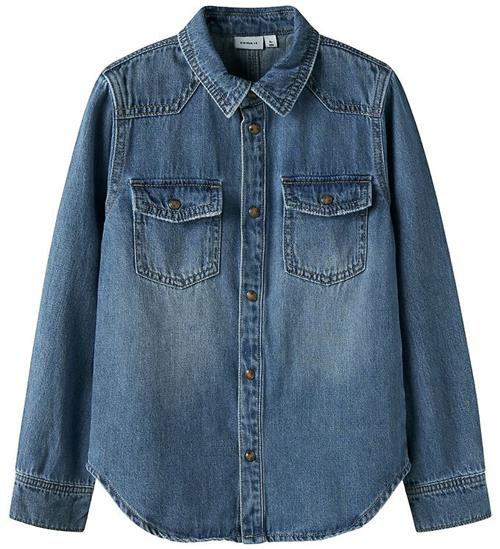 Name It Skjorte - NkmKim - Medium Blue Denim