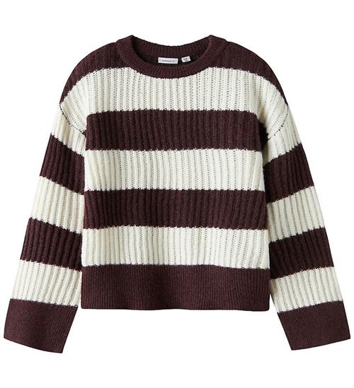 Name It Bluse - Strik - NkfTotina - Oxblood Red