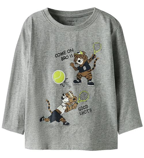 Name It Bluse - NmmTamir - Grey Melange