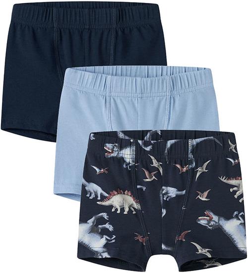 Name it Cykelshorts - 3-Pak - NmmTights - Navy Blazer/w/Navy Bla