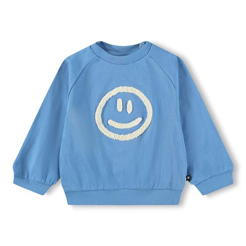 Molo GOTS Disc Sweatshirt Blue Tide  Blue Tide 98 cm  Blå  98 cm  mand