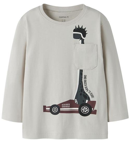 Name It Bluse - NmmVilian - Pumice Stone/Dino Racer