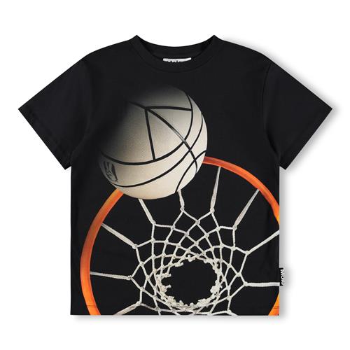 Molo GOTS Riley T-shirt Basket Hoop Dk  Basket Hoop Dk 122 cm  Sort  122 cm  mand