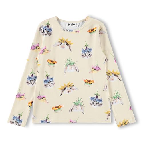 Molo GOTS Rose Langærmet Top Floral Fun  Floral Fun 128 cm  Creme  128 cm  kvinde