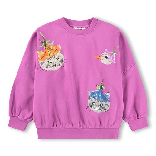Molo GOTS Marika Sweatshirt Animal Sparkle  Animal Sparkle 104 cm  Lyserød  104 cm  kvinde