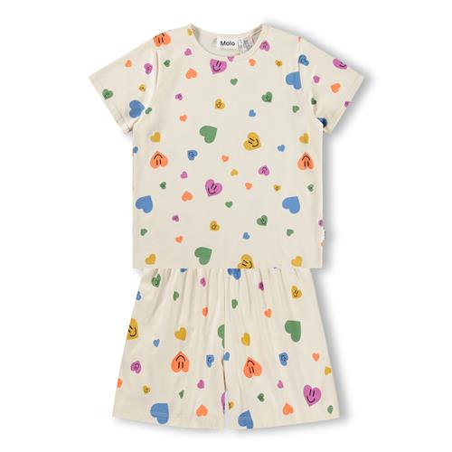 Molo GOTS Luvis Pyjamas Confetti Smiles  Confetti Smiles 98/104 cm  Hvid  98/104 cm  kvinde