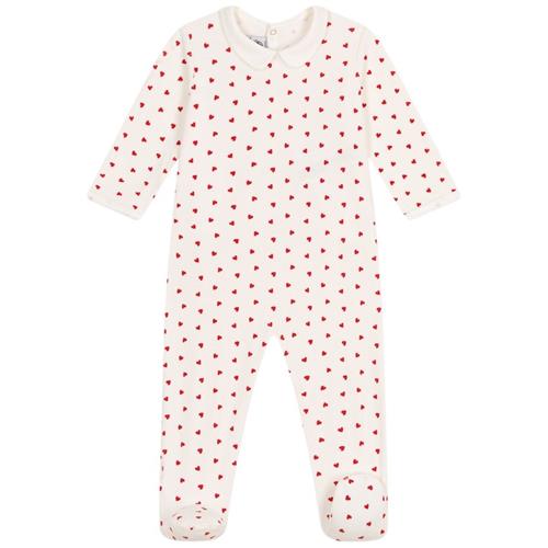 Petit Bateau Hjertemønstret Sparkedragt Cremefarvet 12 Months  Creme  12 måneder  kvinde